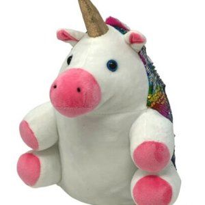 CREATIVITY FOR KIDS Sparkles the Sequin Unicorn White 11" Plush Stuffed Animal